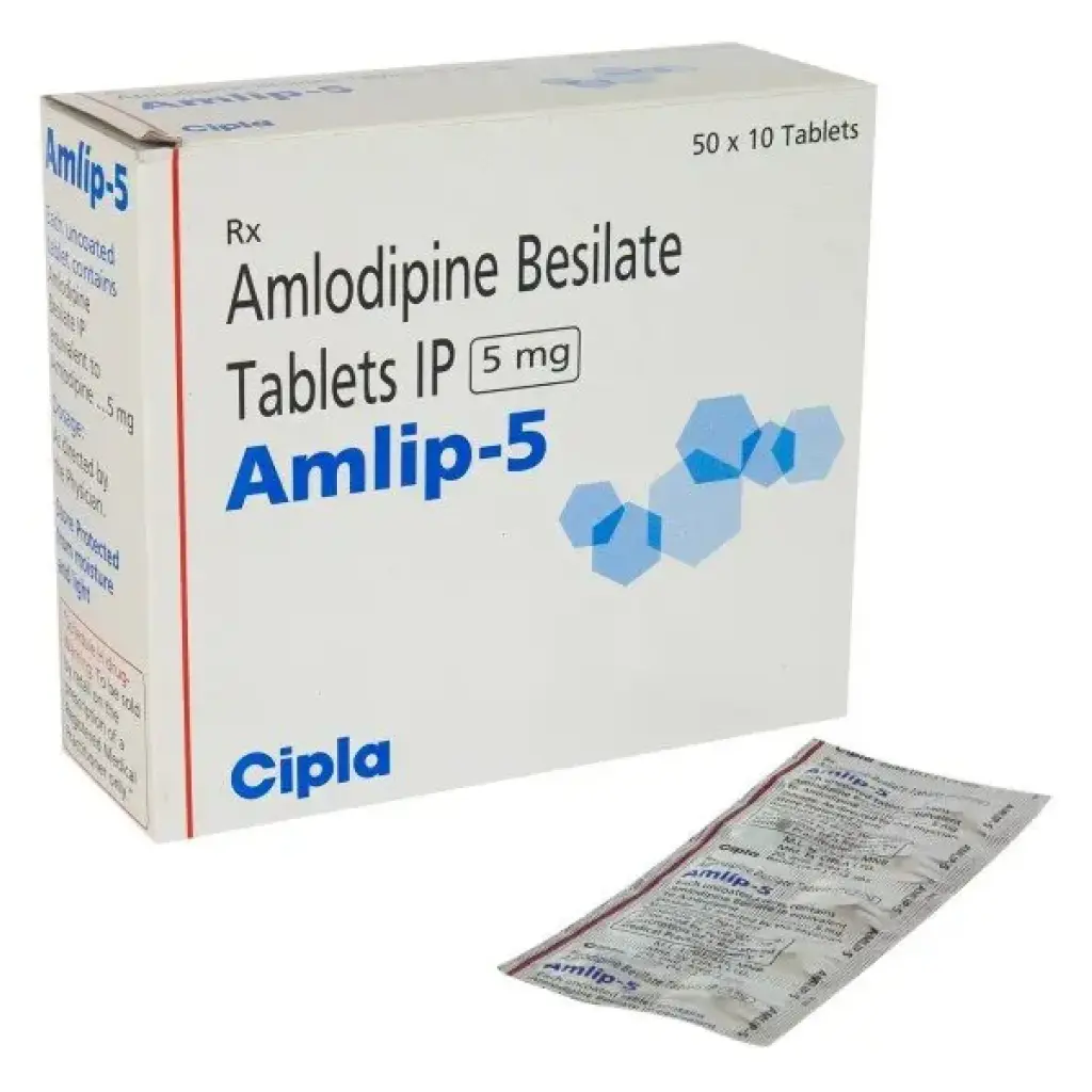Amlip 5mg Cipla, India