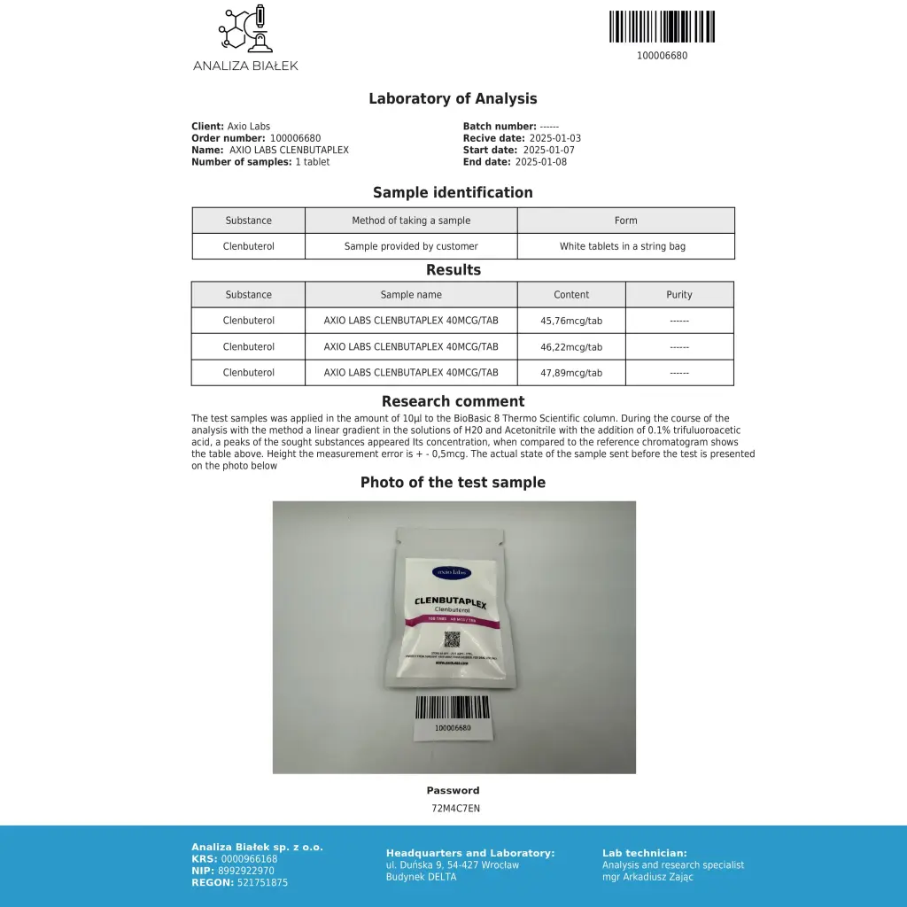 Clenbutaplex Axiolabs