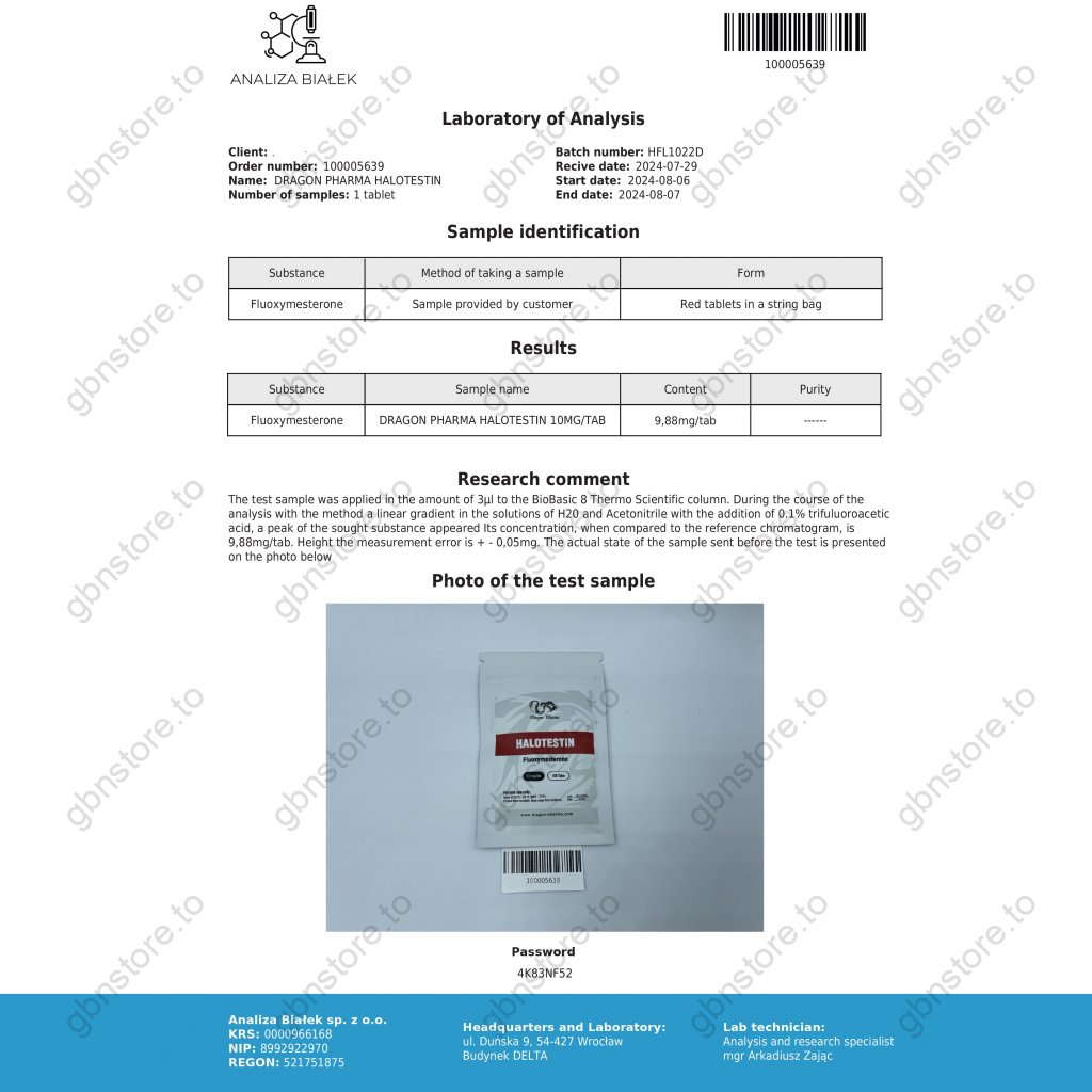 Halotestin Dragon Pharma, Europe Halotestin Dragon Pharma, Europe
