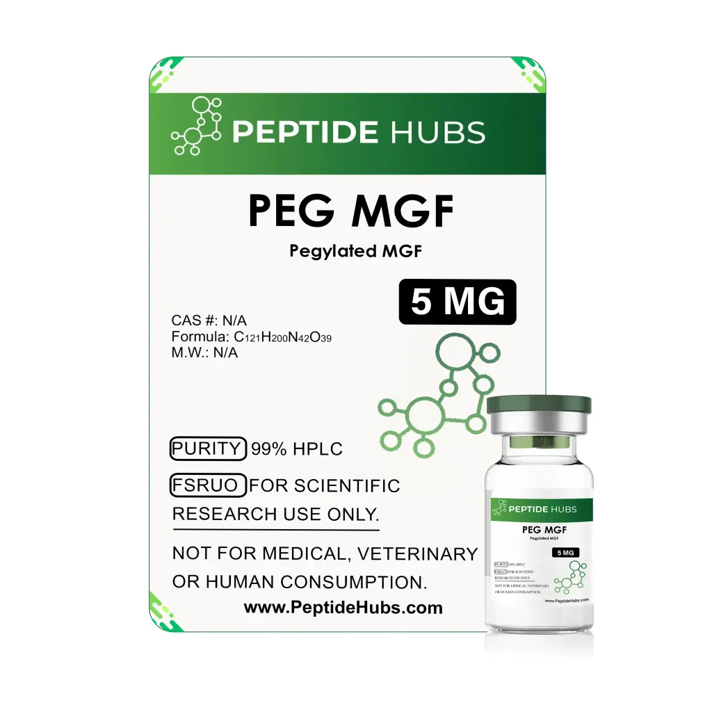 PEG-MGF Peptide Hubs