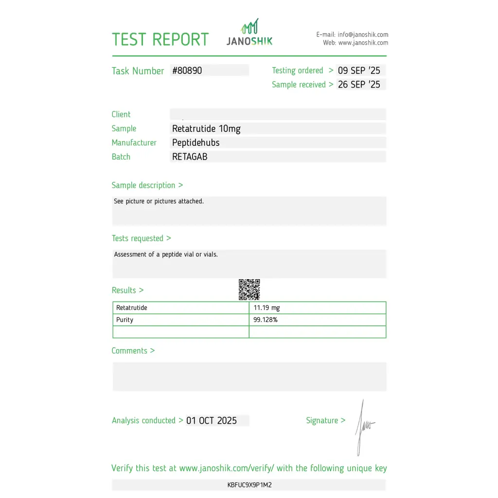 Retatrutide 10mg Peptide Hubs