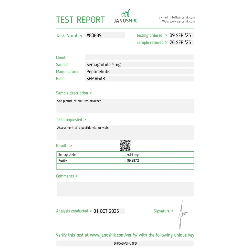 Semaglutide Peptide Hubs