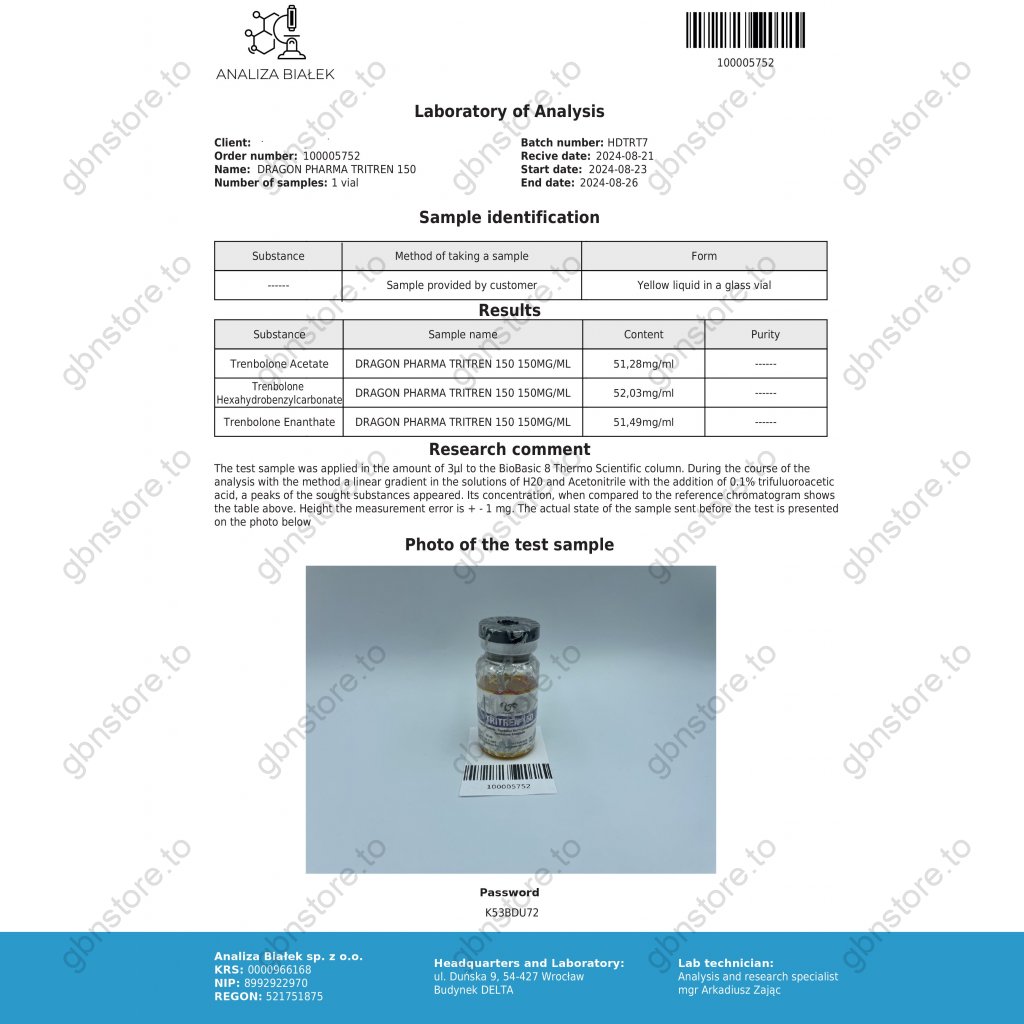 Tri-Tren 150 Dragon Pharma, Europe Tri-Tren 150 Dragon Pharma, Europe